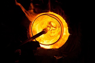 Glass blowing process Glass blowing process
